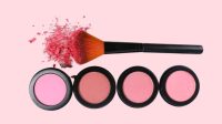 blush on pink